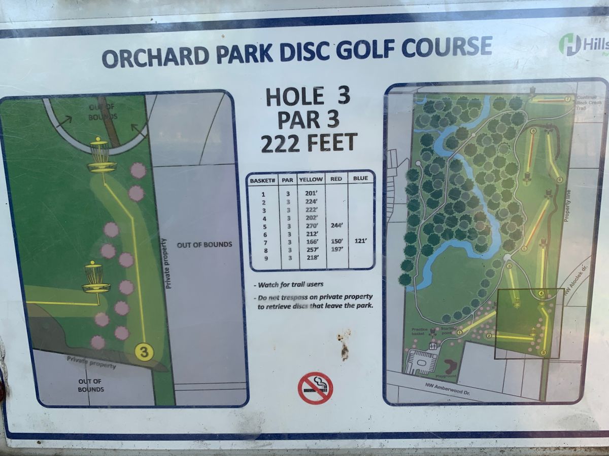 Hole 3 sign