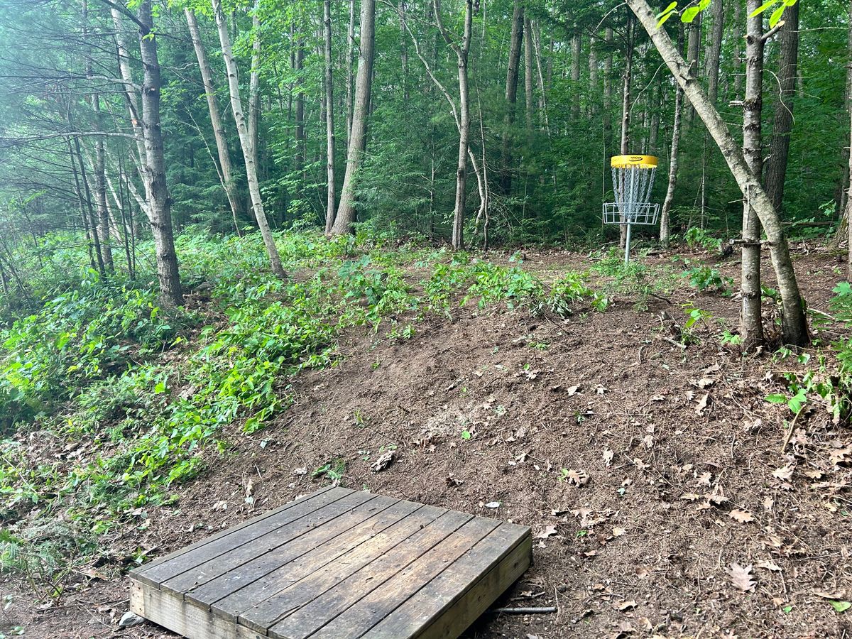 The 9th hole is another one that required a ton of cutting to get where it is today. The fairway is still a little bit narrow, but it's come a long way from when we opened in 2022.