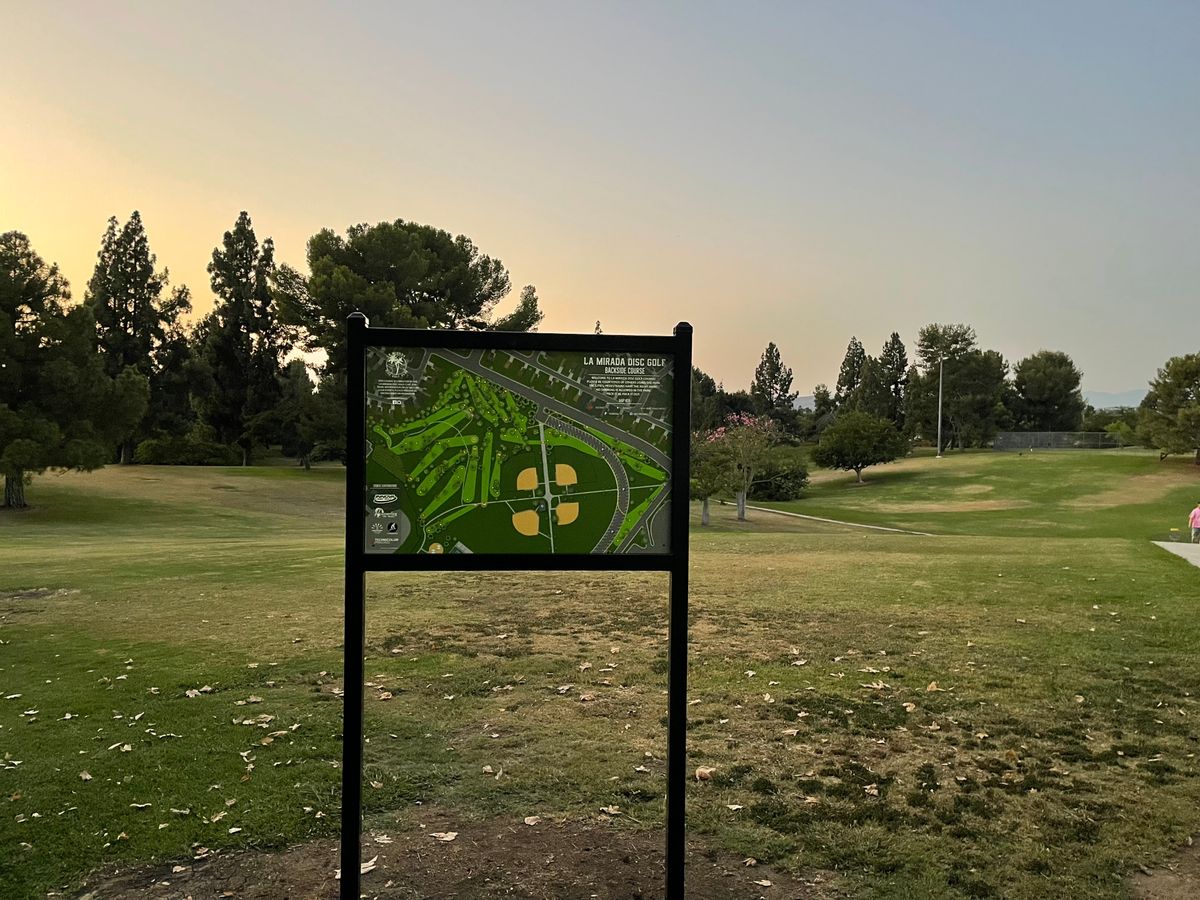 Backside Course Map by hole 1