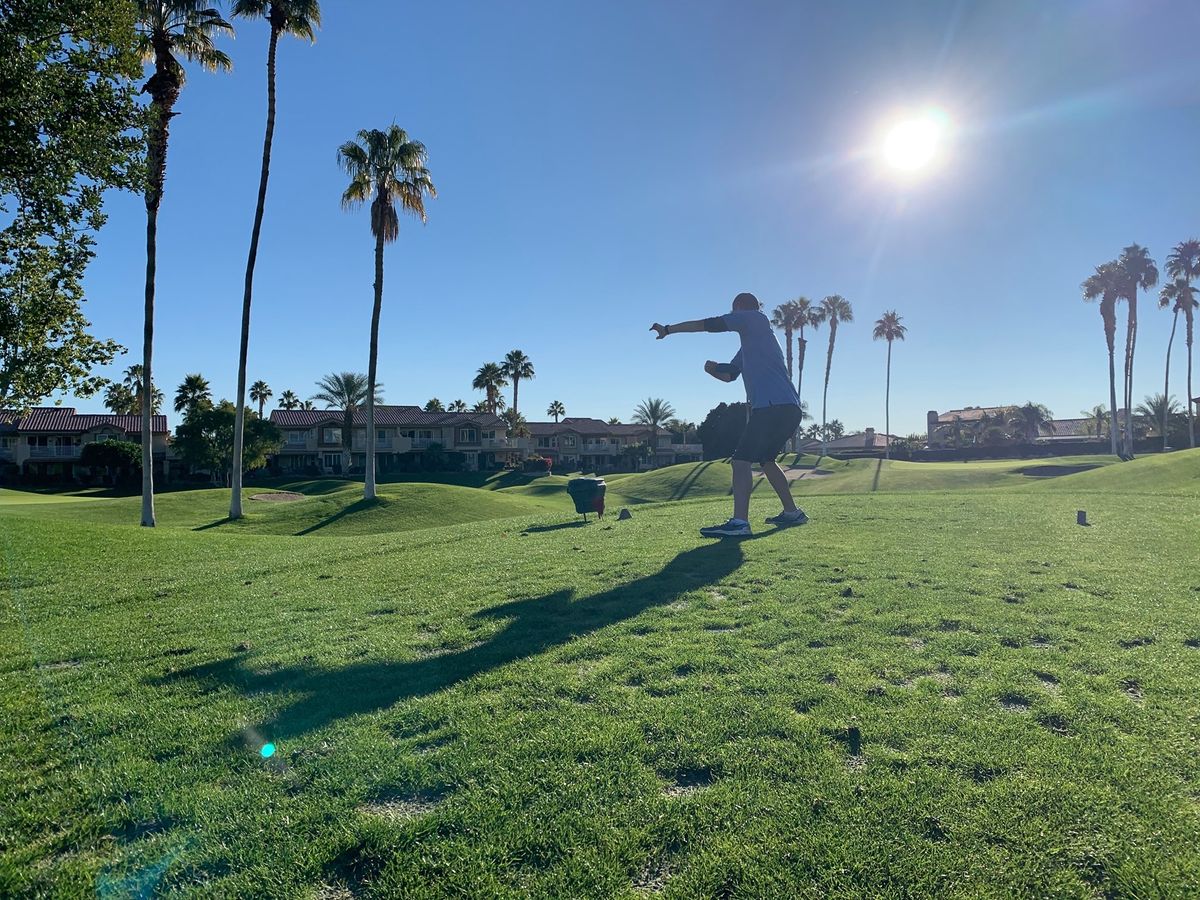 Driving off tee