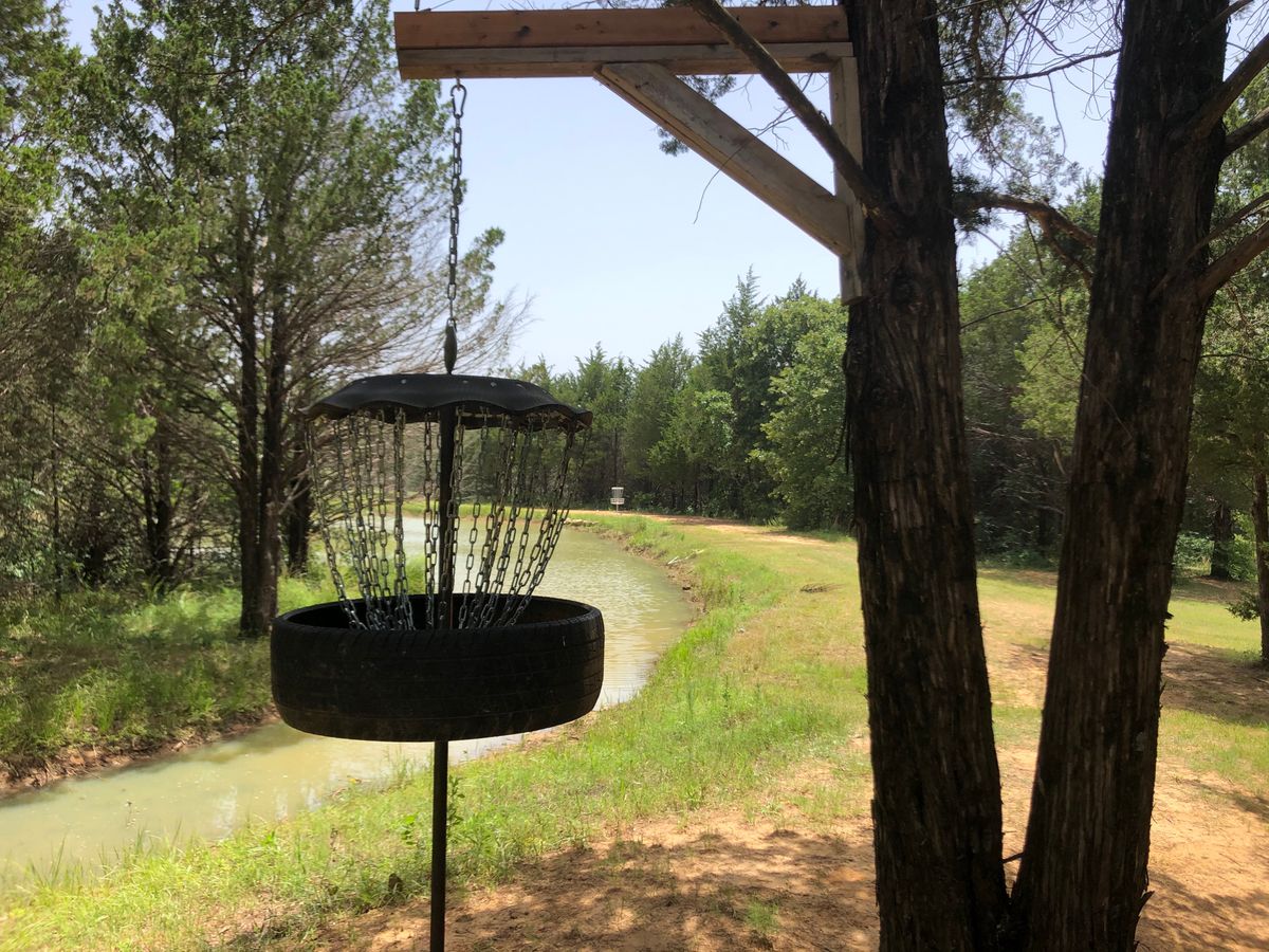 Hole 6 Basket and 18’s basket in the background