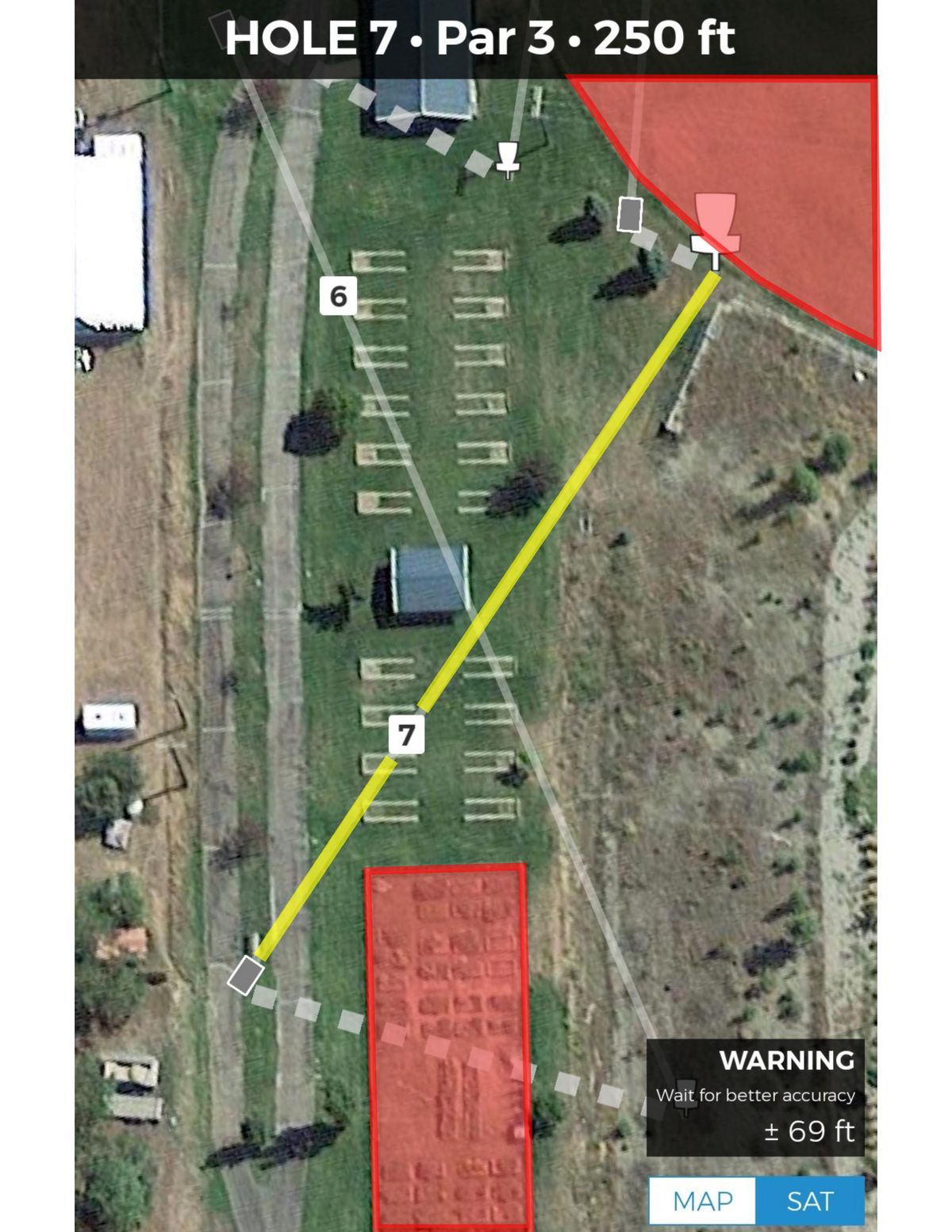 Kellogg+ course adds difficulty
-garden and ball feild play as OB