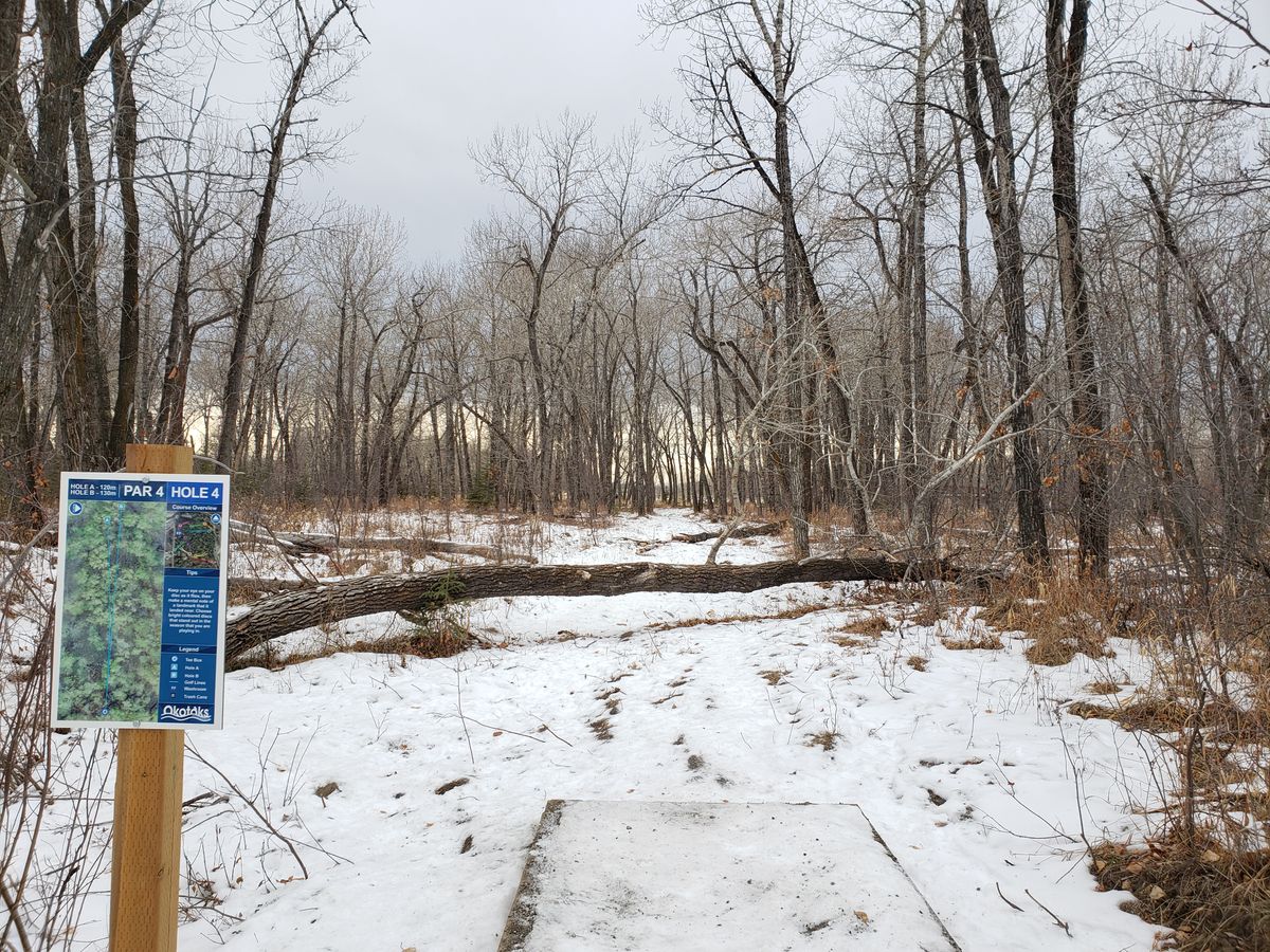 Hole 4 in winter time.