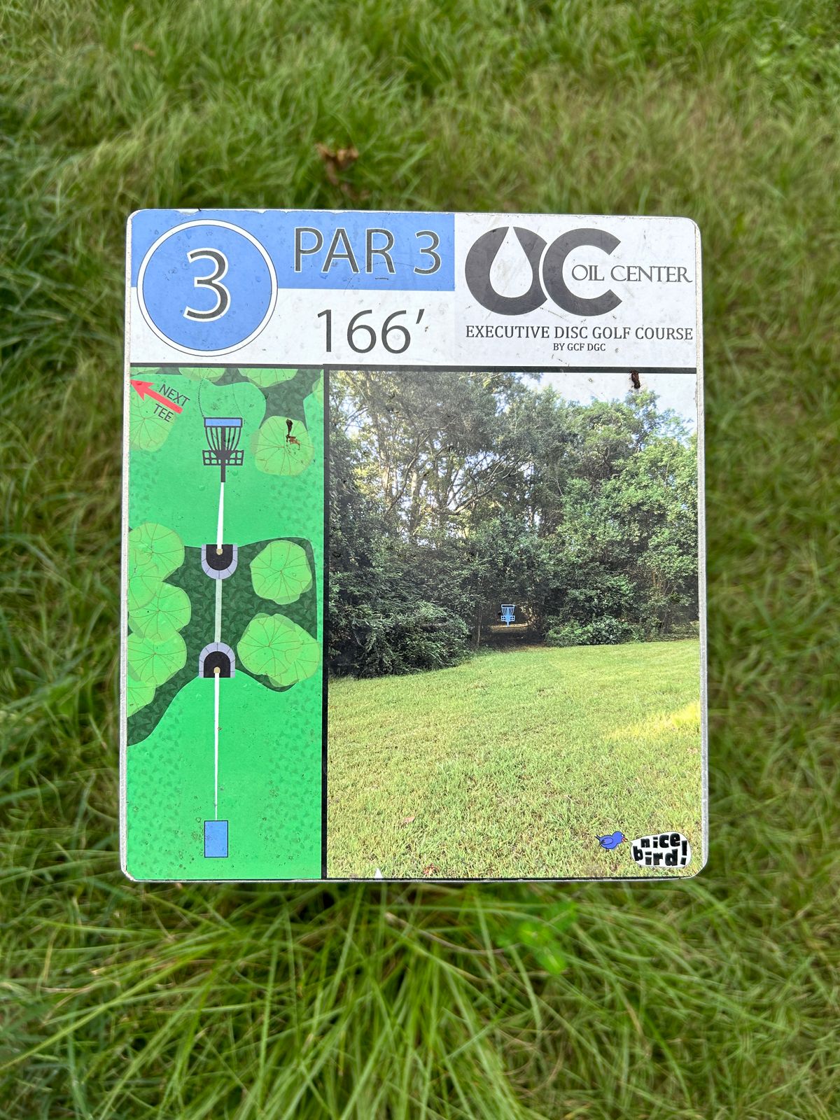 Hole 3 Tee Sign