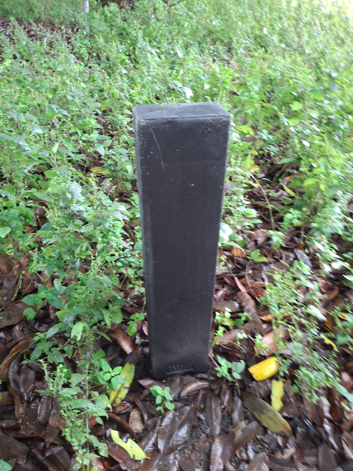 Unmarked tee sign