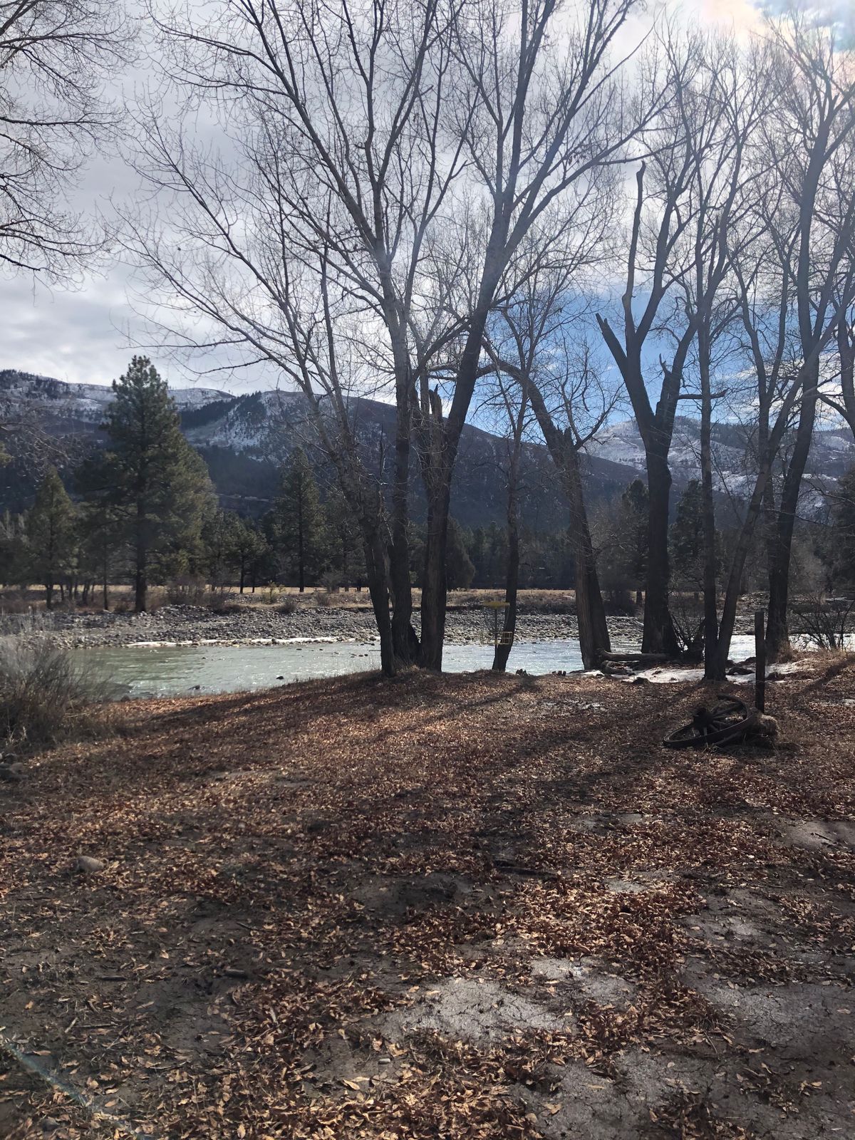 Couple holes along the Animas River
