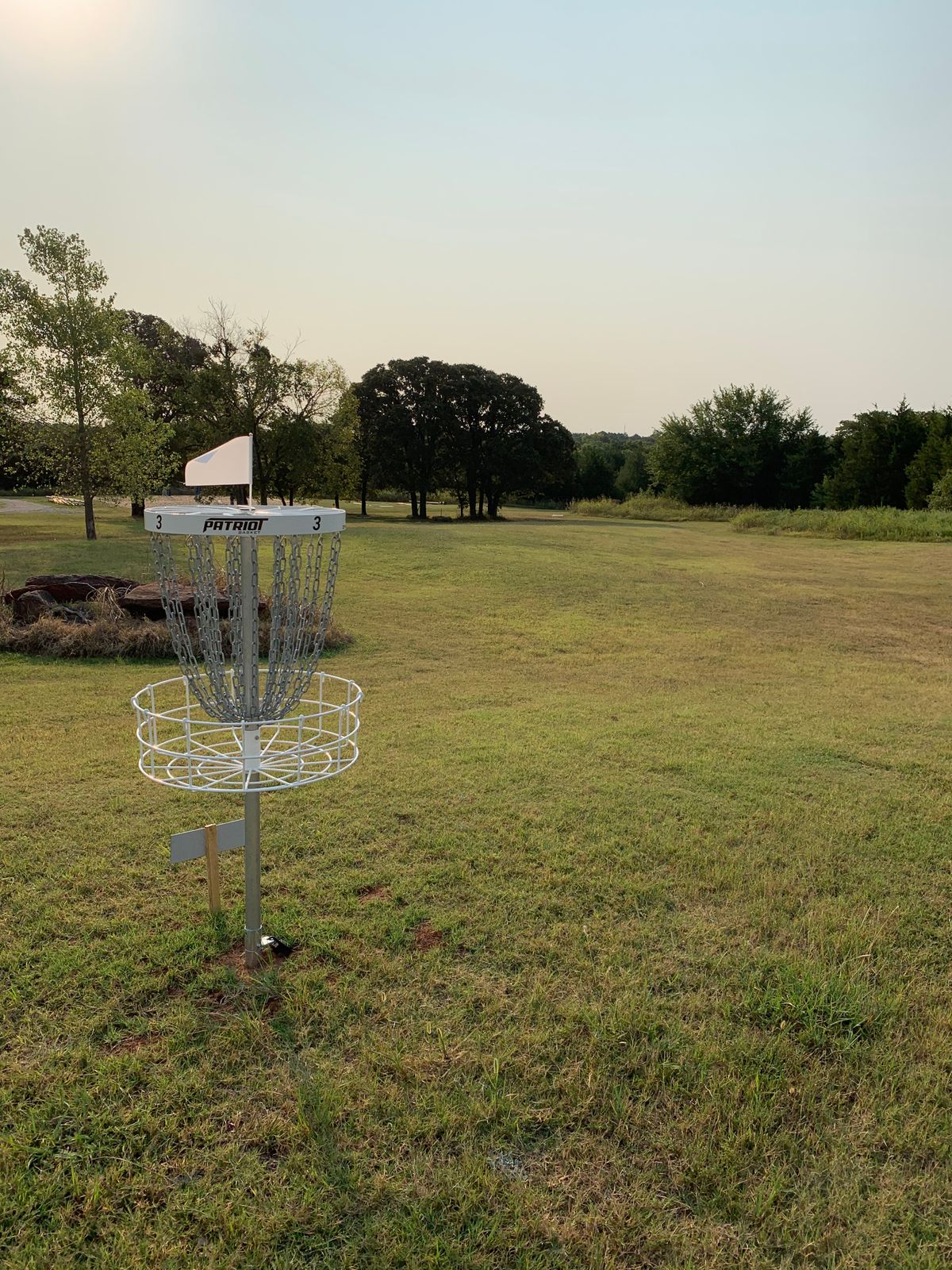 Hole 3 basket, very uphill. -B position