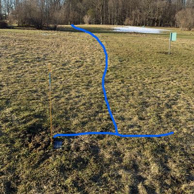 Blue marker
Fairway Line for Hole #4