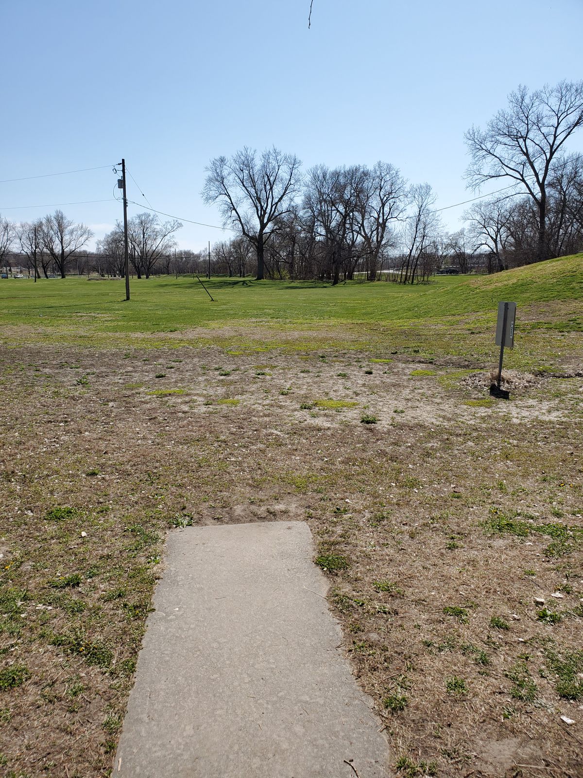 Tee box for hole one