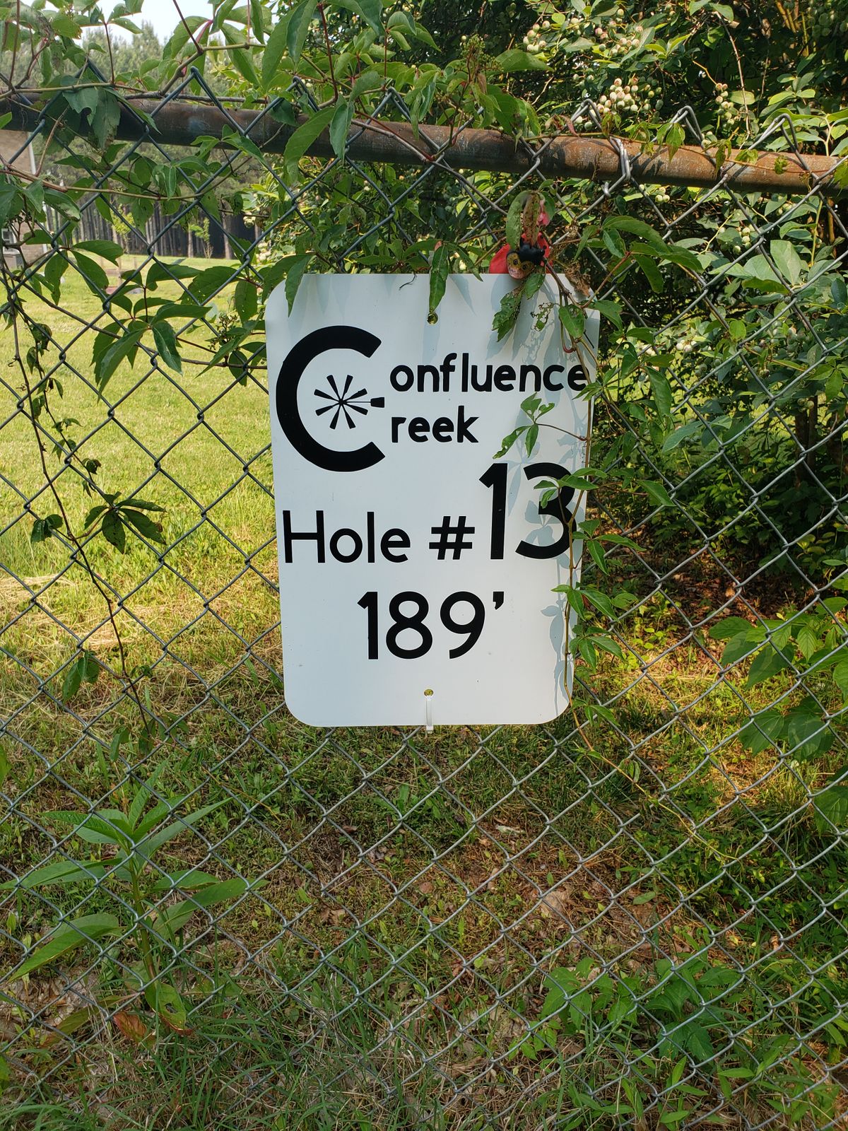 Hole 13 tee sign