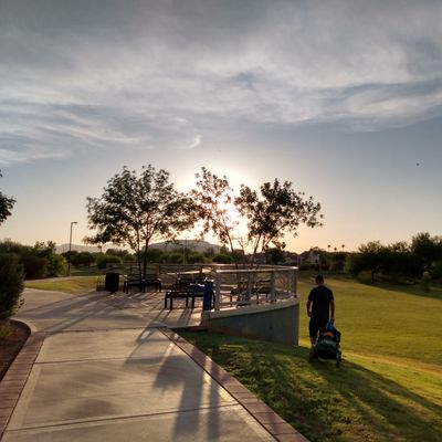 Hole 7 with State Farm Stadium