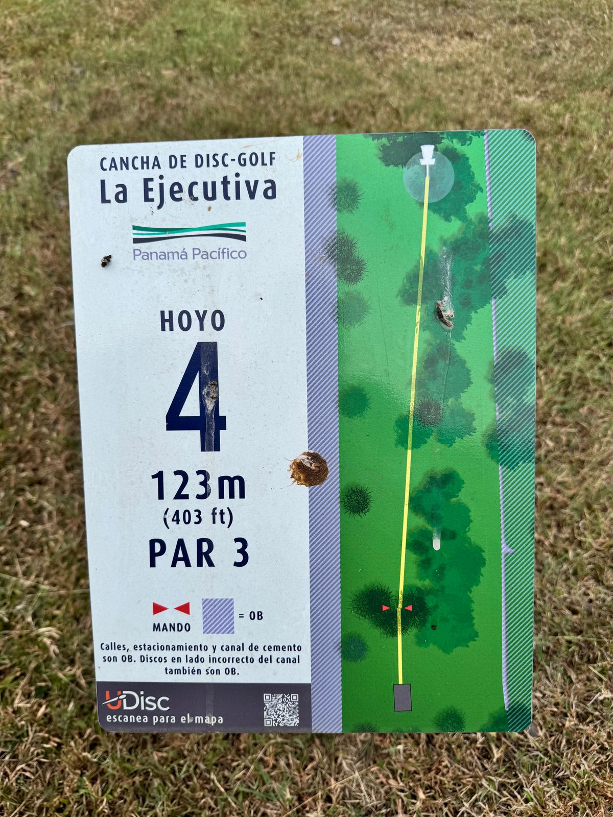Hole 4 sign