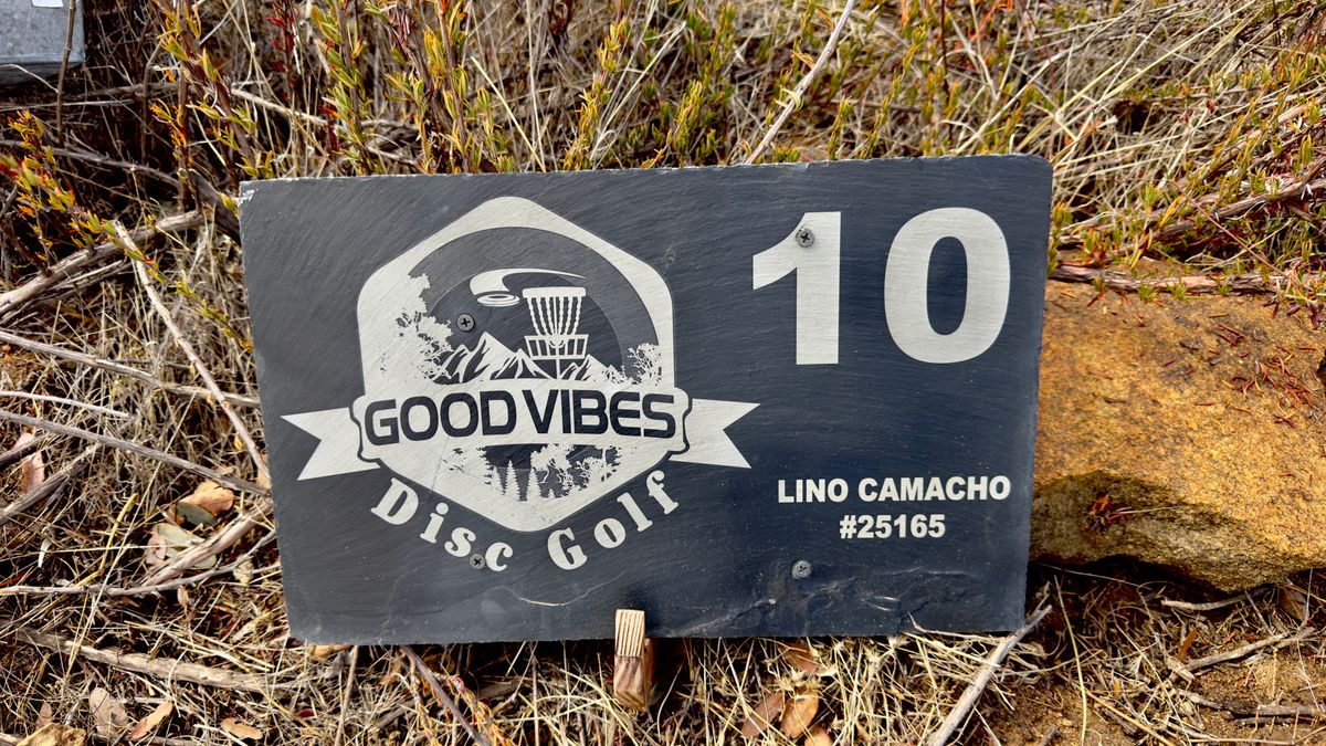 Signage at every tee pad