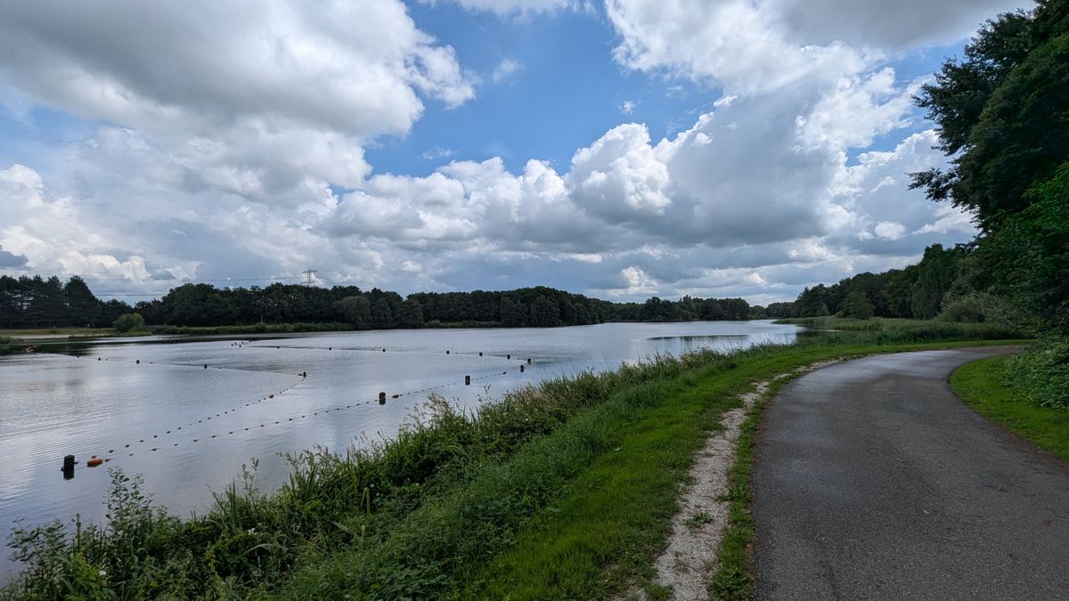 The lake, between the walk back from hole 13 to 1..