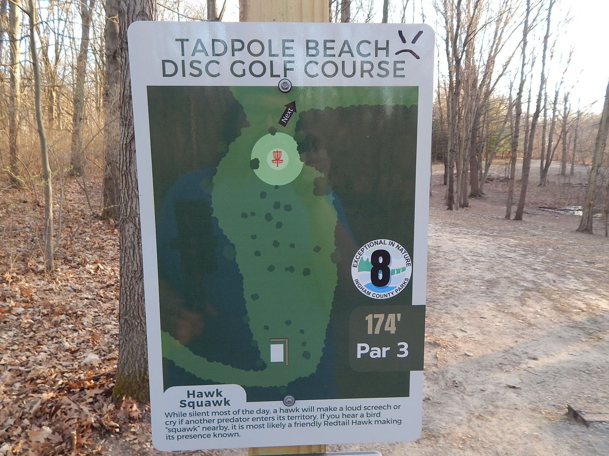 Hole 8 sign