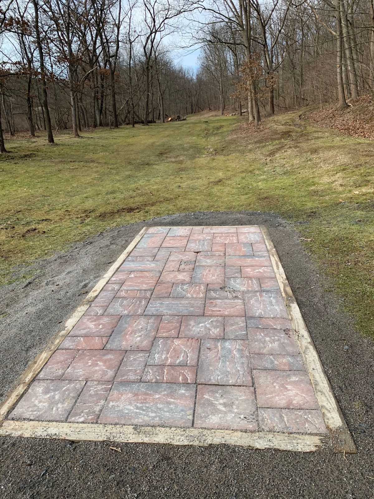 Hole 9 Red tee pavers pad.