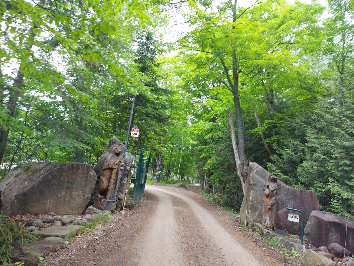 To Limberlost Disc Golf parking. 🐻🐨🐻‍❄️🐼