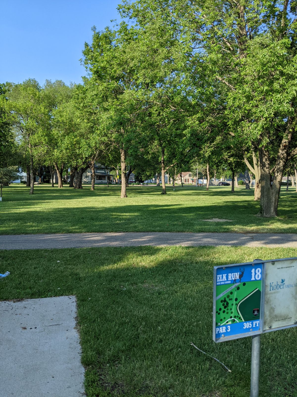 Hole 18 teepad