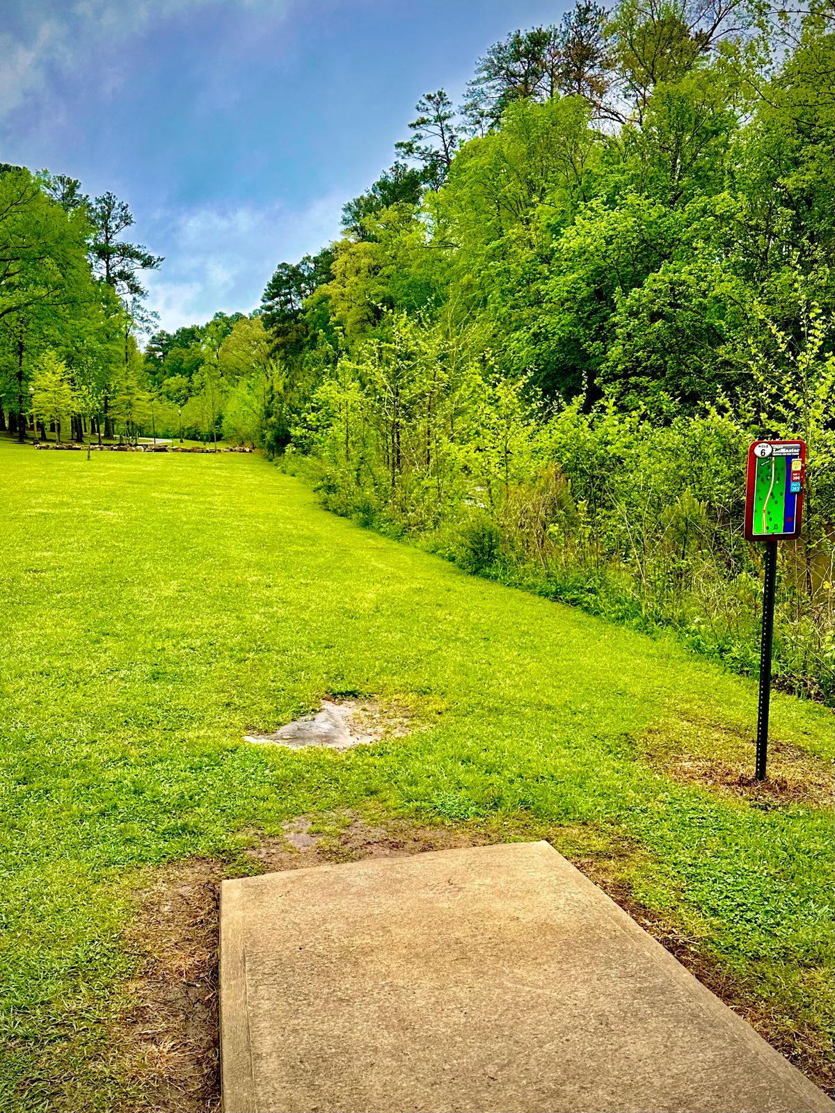 Island hole along the Cahaba River