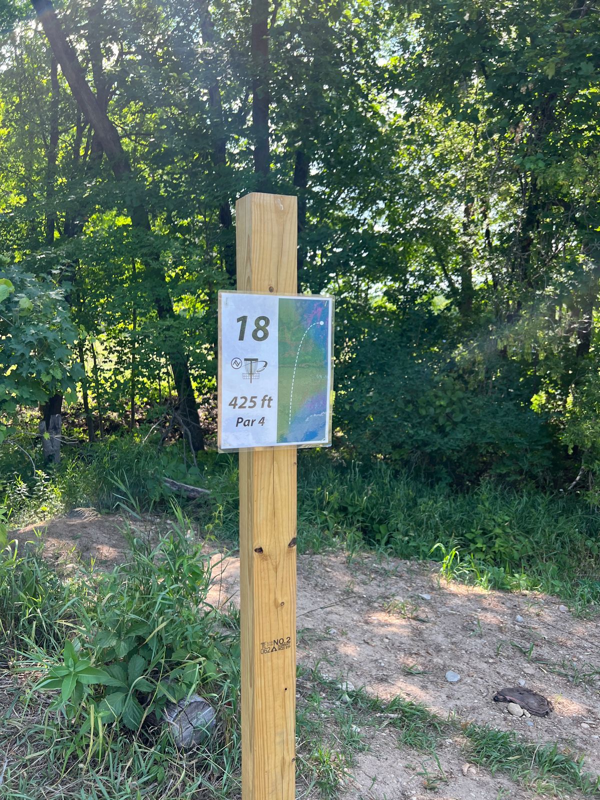 Hole 18 sign