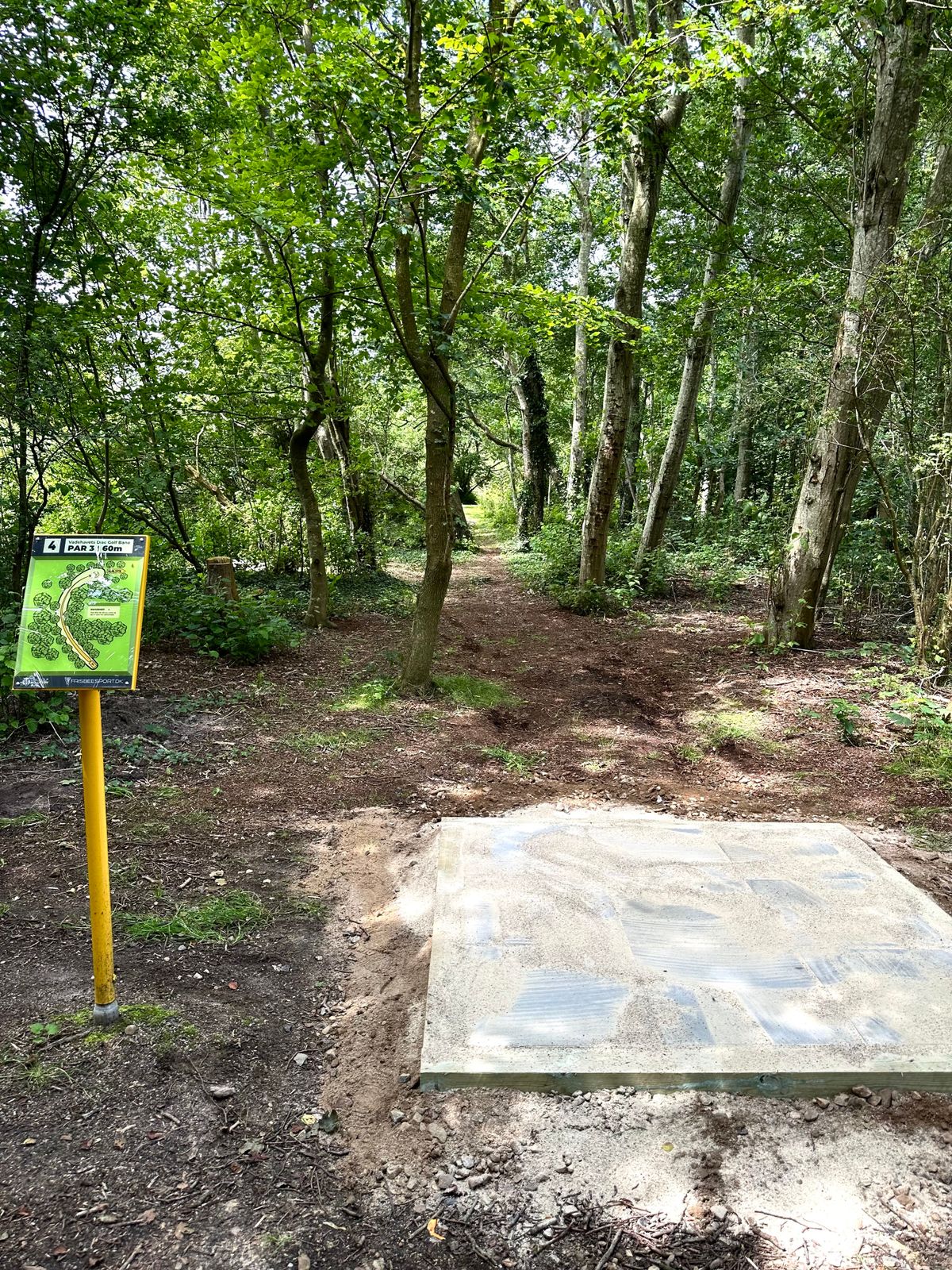 Tee pad at hole 4 - the perfect drive is needed or you’re in trouble