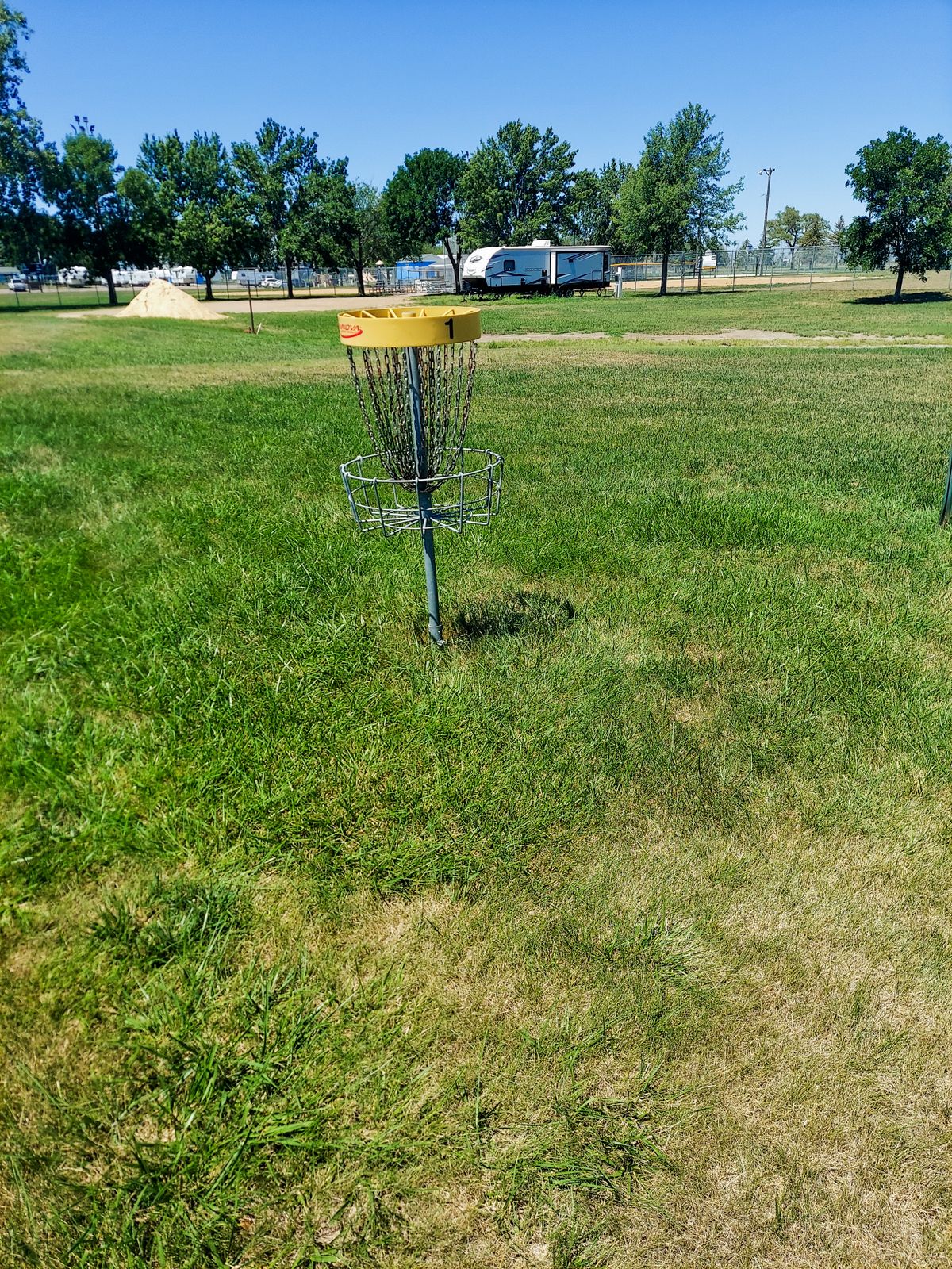 Hole 1 basket