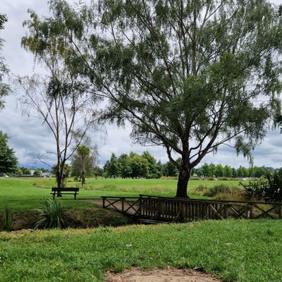 View from tee box of hole 18.