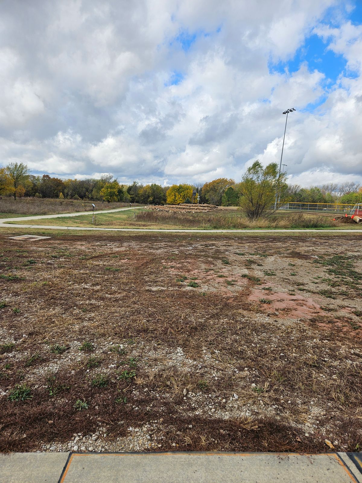 18th Tee pad with new elevated placement.