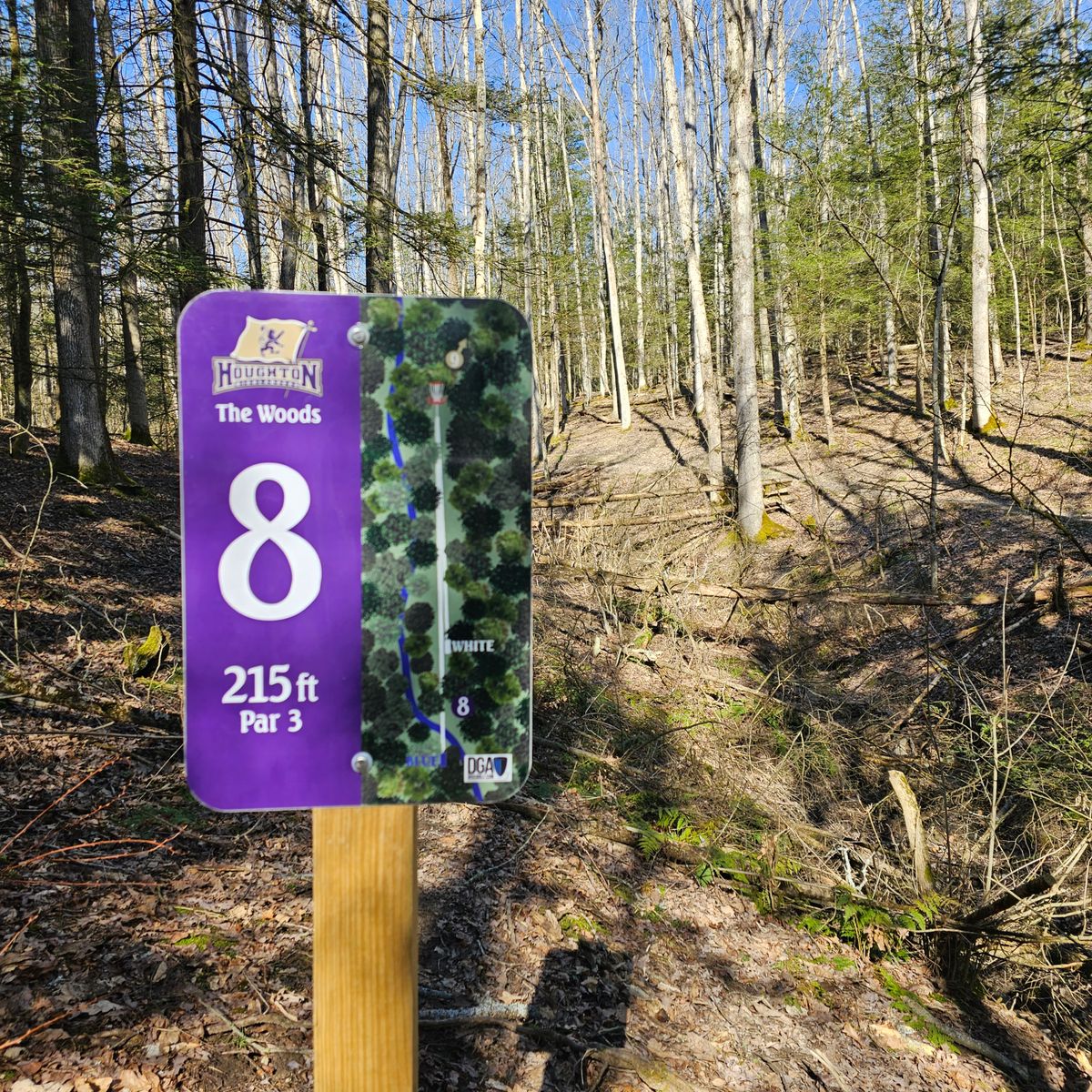 Signage for Hole #8