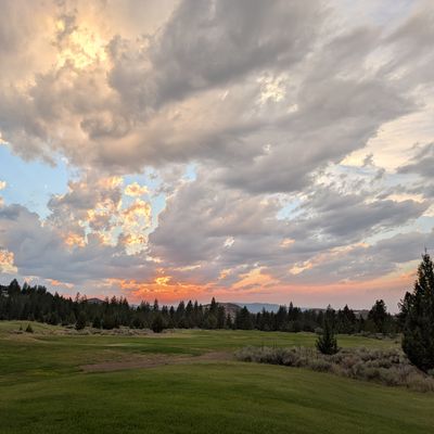 Sunset view on back 9
