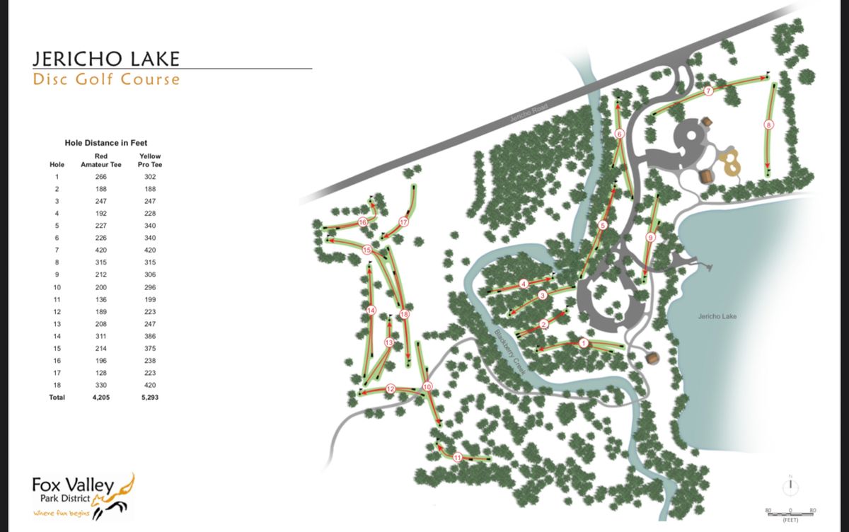 Course Map - Jericho Lake DGC