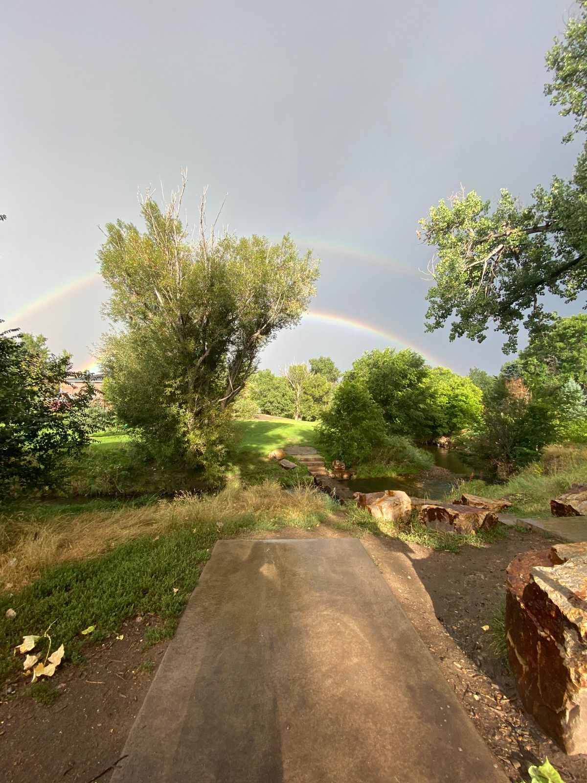 2 rainbows on hole 2.