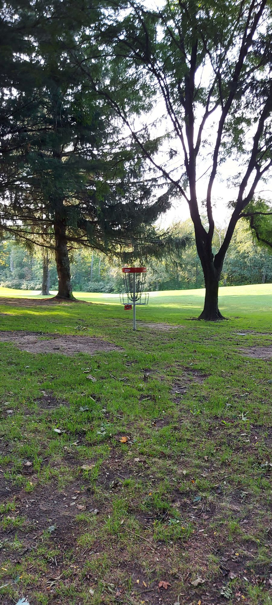 Reverse back up the fairway on hole 1.🇨🇦🌲🇨🇦🌲🍀👍