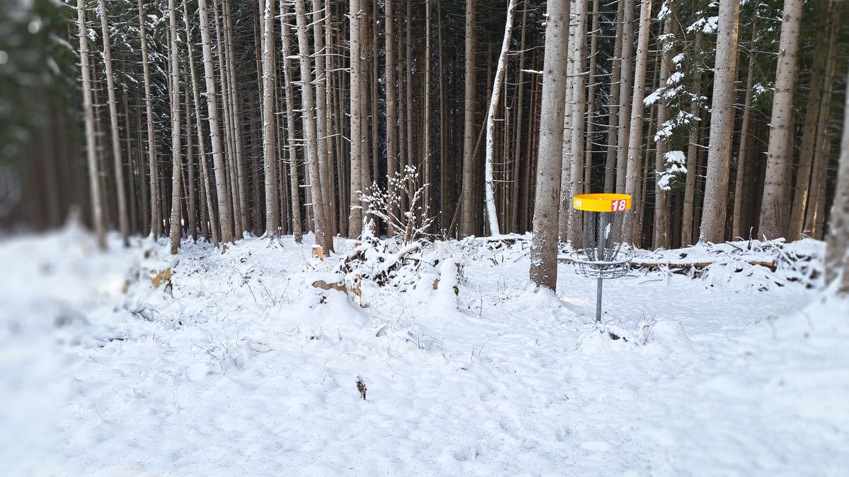 Winter Approach and Putt course. Short but wild when covered in 1m snow!