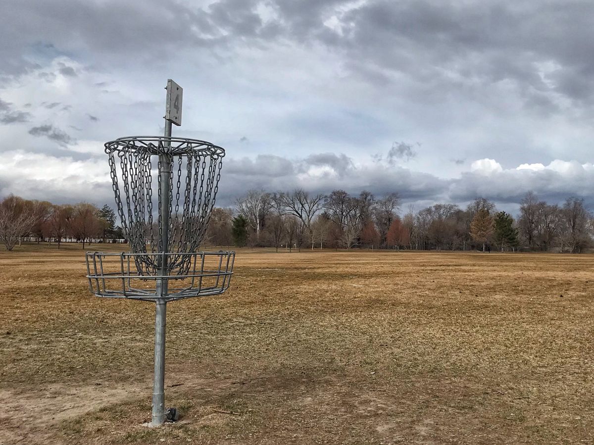 Big winds made for tough throws.