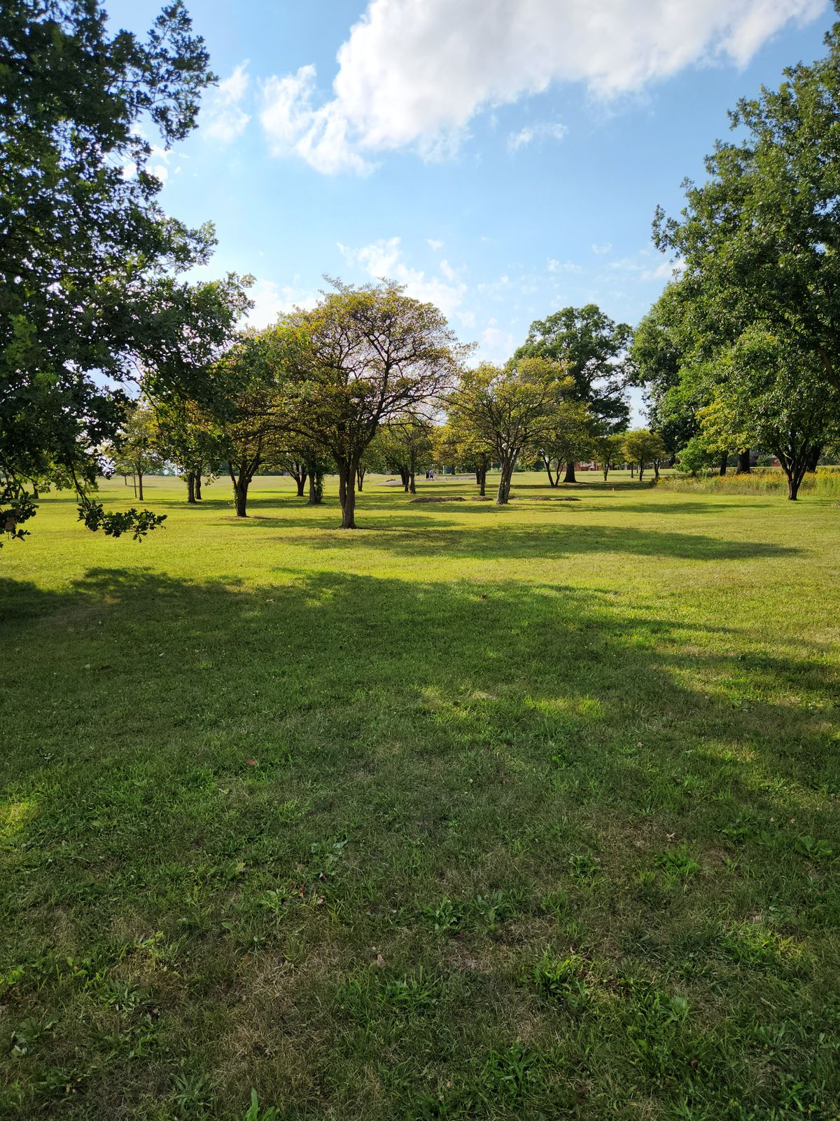 View of hole 9 from orange tee