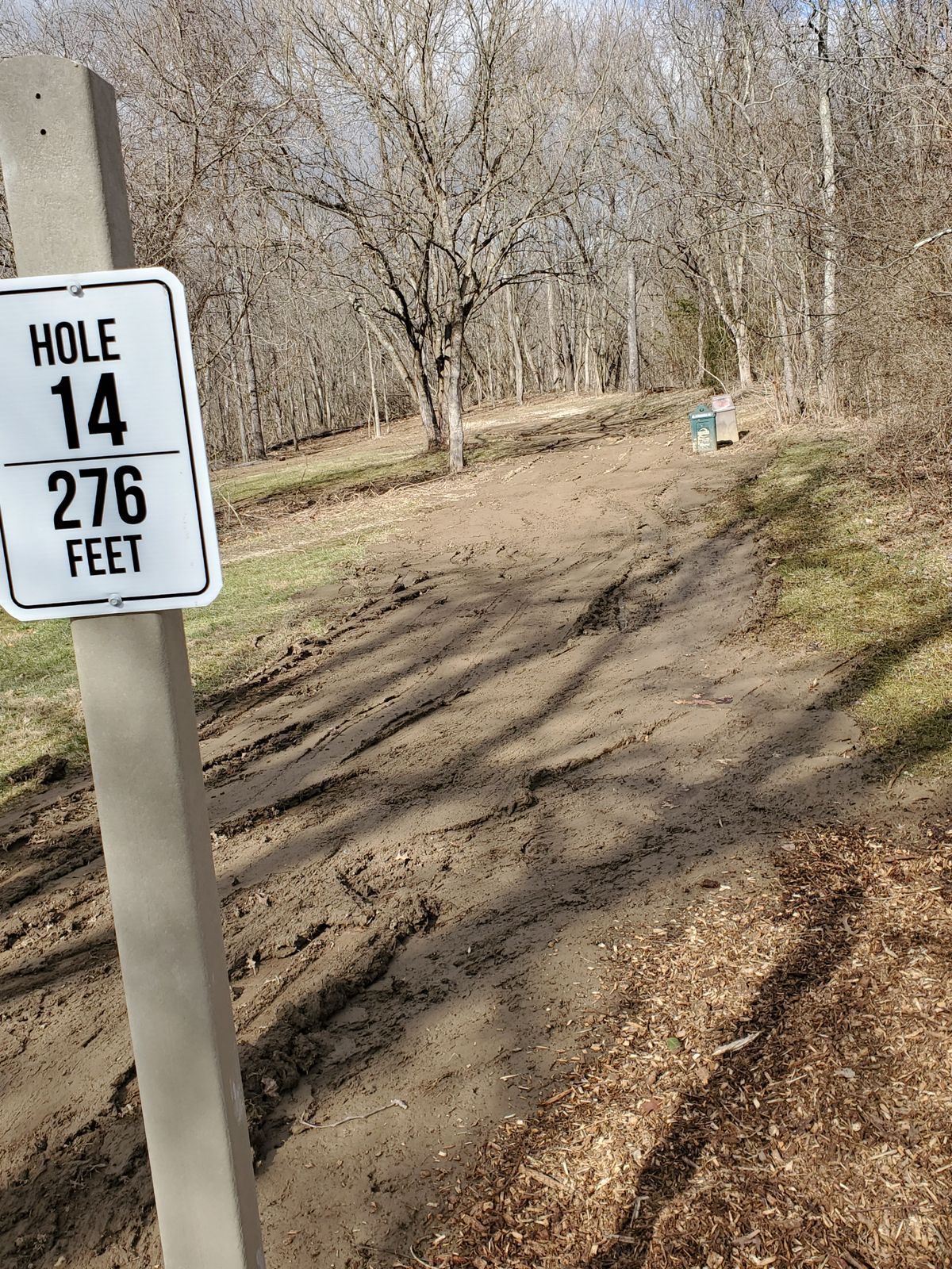 Hole 14 276 basket not in yet