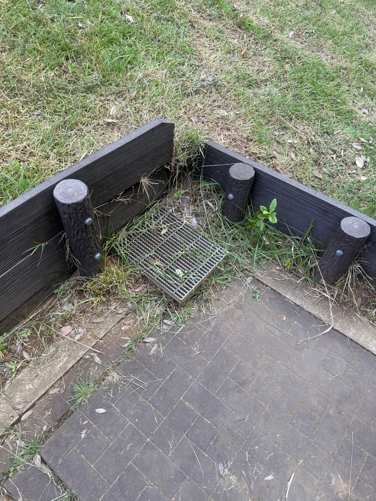 Mud  scrapers at several tee pads.