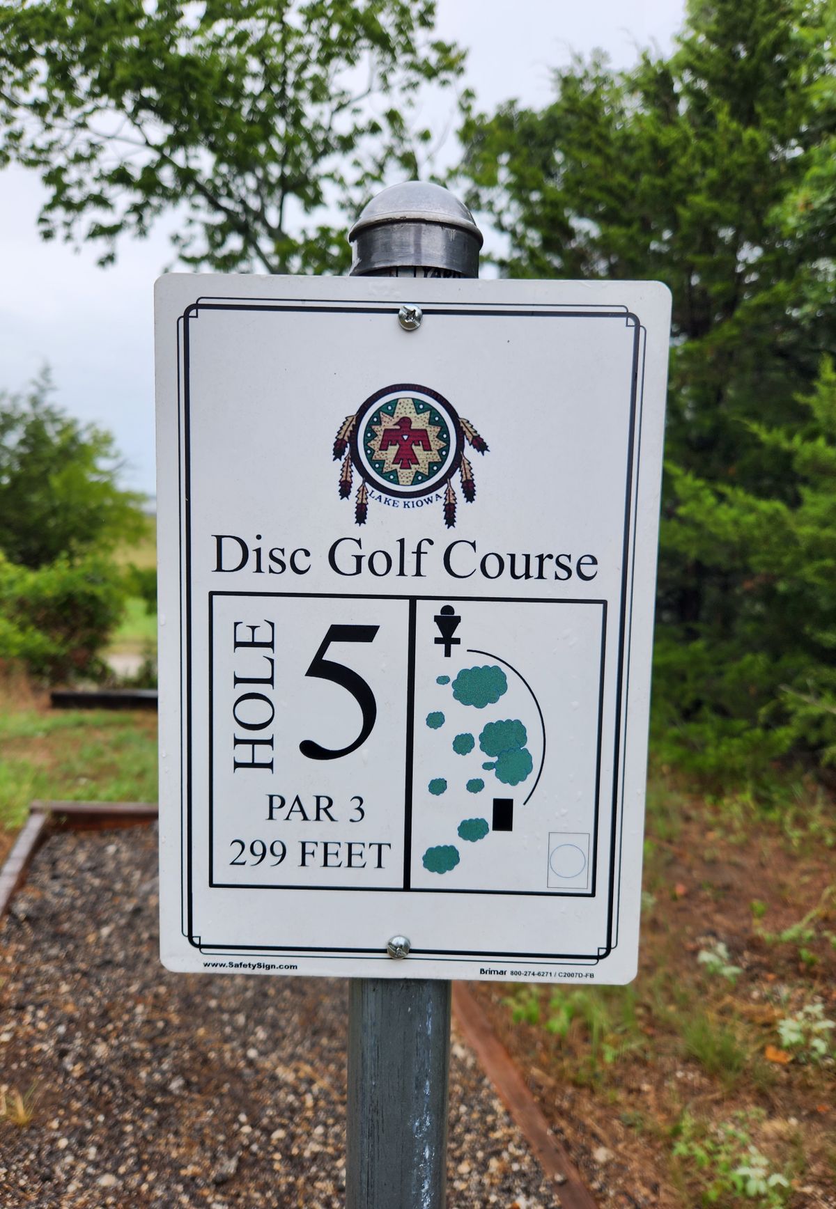 Hole 5 sign
