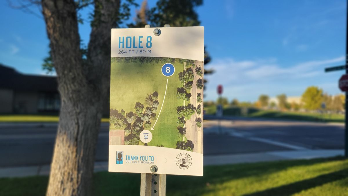 Hole 8 Tee Sign