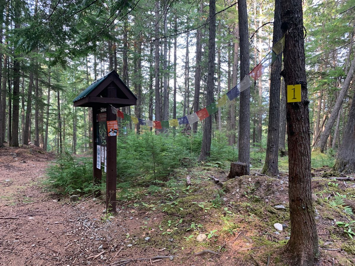 Prayer flags to start the round!