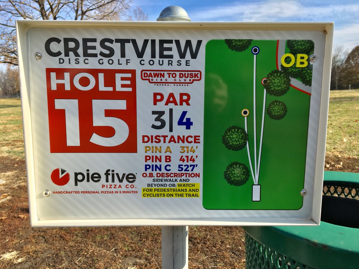 Hole 15 Tee Sign