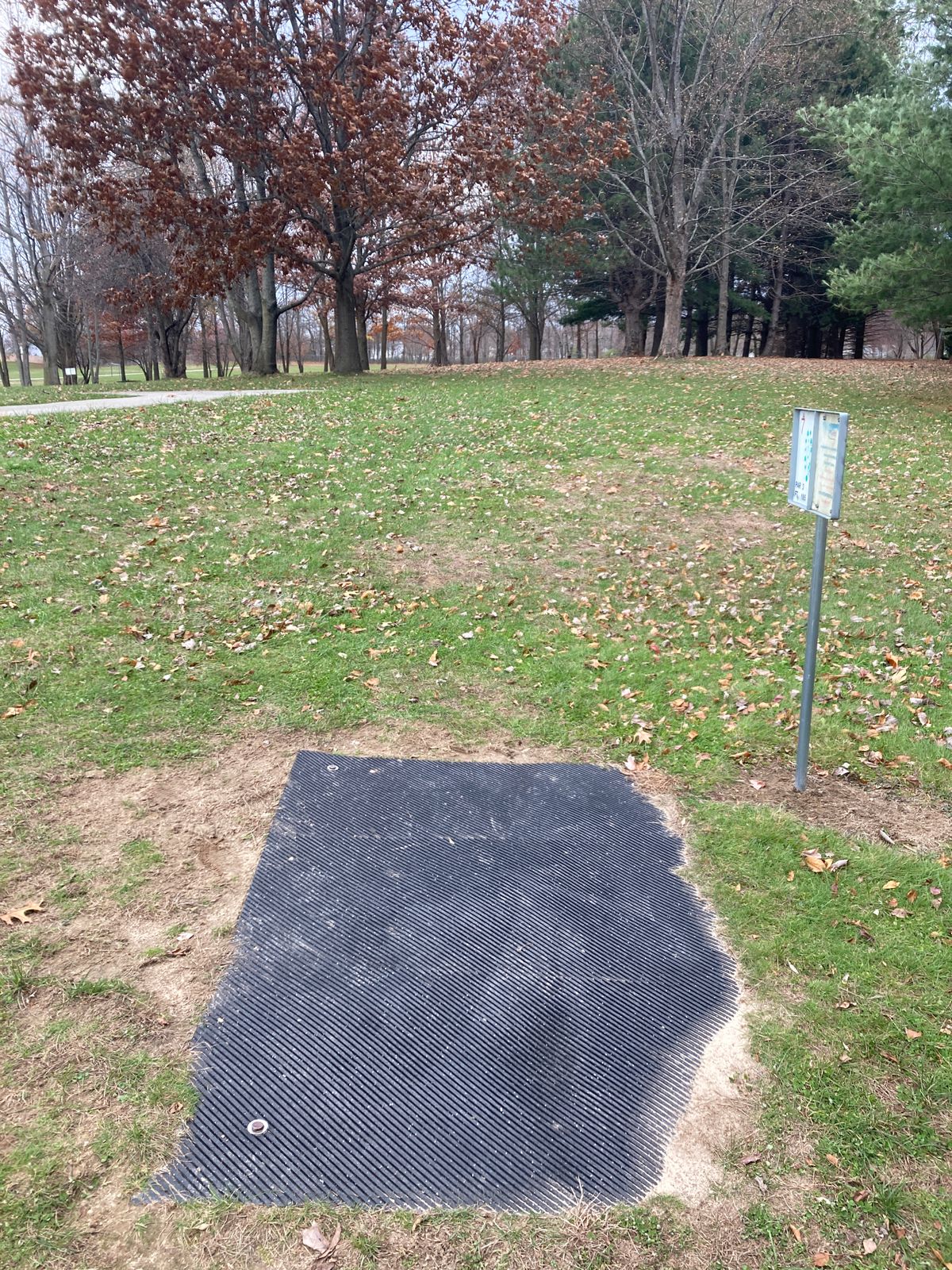 Tee Pad 07.  Into the thick of it!  One of the wooded shots.
