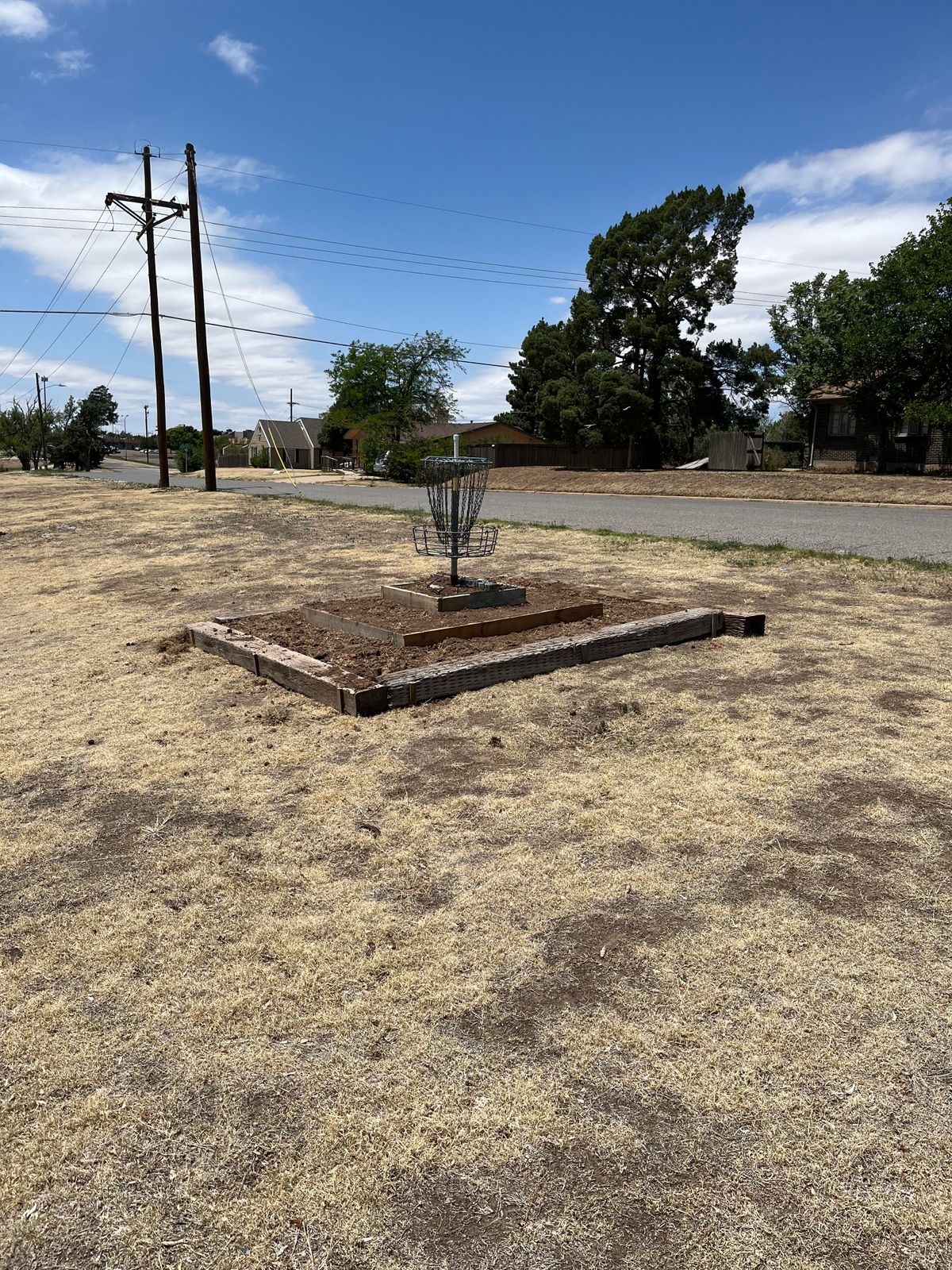 Hole 1 elevated basket