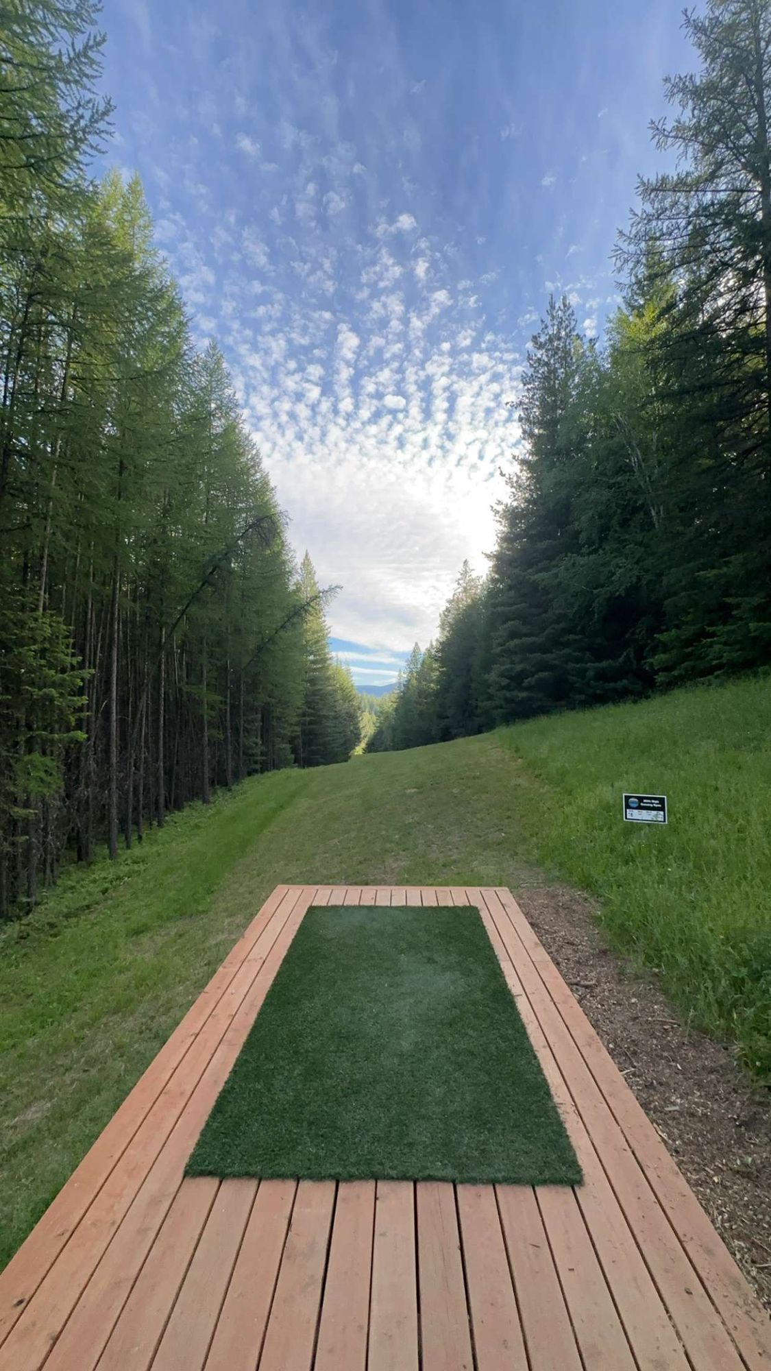 Hole 18 Tee Pad 
Most beautiful tee off ever!