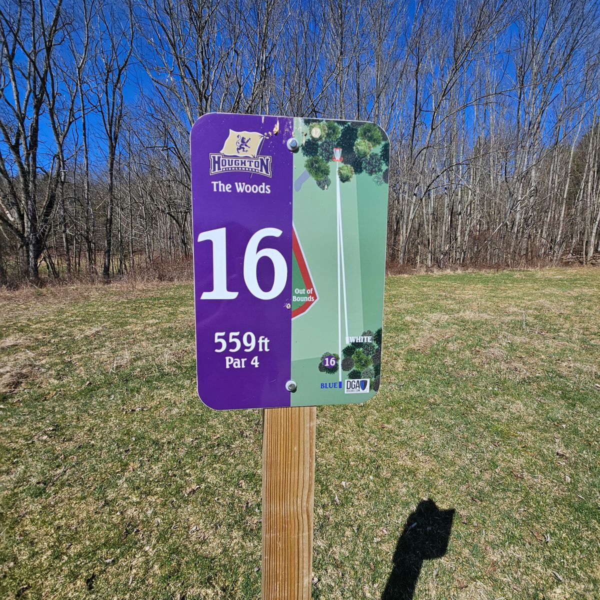 Signage for Hole #16