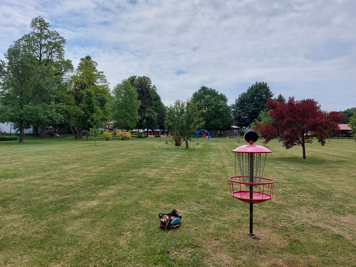 Reverse back up the fairway. On hole 5.