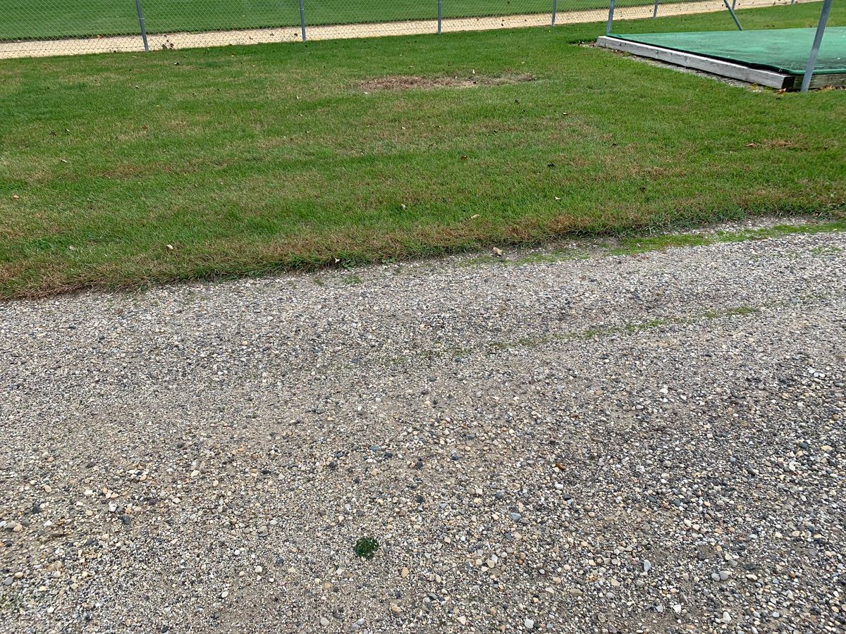 Hole 5 long tee behind batting cage