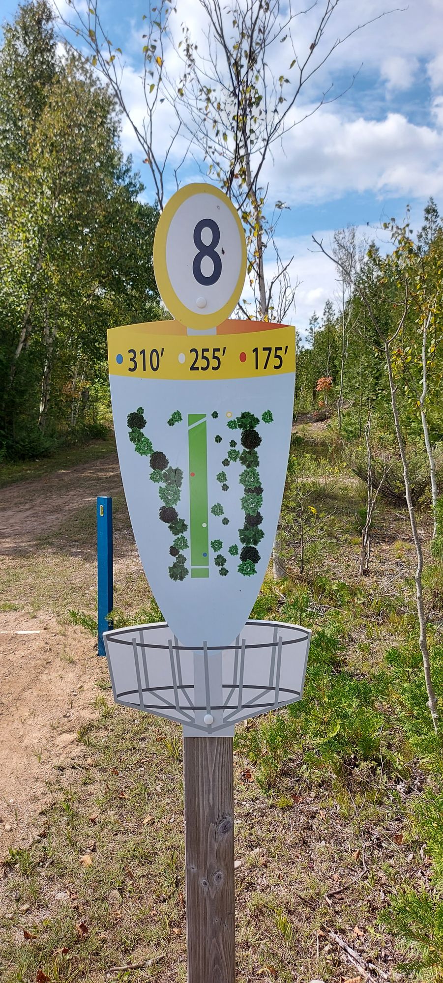 Hole sign #8.🌲🌳🌲🌳