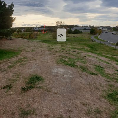 New hole 6. Mando right back to park bench
